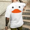 Easter Rubber Duck Face Halloween Costume Duckling Men's Back Print T-Shirt Gifts for Him Easter Rubber Duck Face Halloween Costume Duckling Men's Back Print T-Shirt Gifts for Him