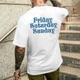 Fridayaturdayunday Moodibe Weekend Relax Day Off メンズTシャツ バックプリント 彼への贈り物
