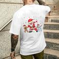 Dabbinganta Christmas おかしいdabサンタクロースクリスマス メンズTシャツ バックプリント 彼への贈り物