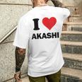 I Heart Akashi Japan Loveouvenir Japonais T-shirt imprimé au dos Cadeaux pour lui