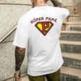 Hommeuper Papauper Heroe Playera Cadeau Pour Papa T-shirt imprimé au dos Cadeaux pour lui