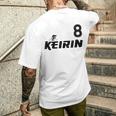 Keirin Pink Number 8 ピンクジャージ ナンバー8 レーシングリング メンズTシャツ バックプリント 彼への贈り物