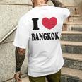 I Love Bangkok バンコクが大好き メンズTシャツ バックプリント 彼への贈り物