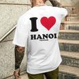 I Love Hanoi メンズTシャツ バックプリント 彼への贈り物
