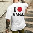 I Love Naha 那覇大好き メンズTシャツ バックプリント 彼への贈り物