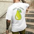 Nice Pear Fruity Égétalien T-shirt imprimé au dos Cadeaux pour lui