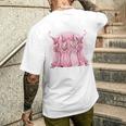 In October We Wear Pink Witch Breast Cancer Awareness Pink Men's T-shirt Back Print Gifts for Him