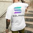 Solコインcryptocurrency 30ソラナ・テクノロジーolana メンズTシャツ バックプリント 彼への贈り物