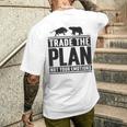 Trade The Plan Not Your Emotions デイトレーダー Trading 株式 証券取引所 メンズTシャツ バックプリント 彼への贈り物
