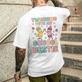 Twinning With My School Bestie Cute Matching Friend Twin Day Men's T-shirt Back Print Gifts for Him
