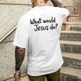 What Would Jesus Do 長袖tシャツ メンズTシャツ バックプリント 彼への贈り物