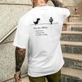 You Are Offline Low Resolution Pixel Dinosaurcreen メンズTシャツ バックプリント 彼への贈り物