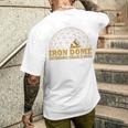 アイアンドーム イスラエル国防軍 Idf ユダヤ人ギフト プロイスラエル メンズTシャツ バックプリント 彼への贈り物