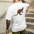 アボリジニアート カンガルー。 メンズTシャツ バックプリント 彼への贈り物