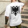 アルバニア国旗 アルバニア バルカン アルバニア国旗 アルバニア国旗 アルバニア国旗 メンズTシャツ バックプリント 彼への贈り物
