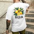 シチリア イタリア シチリア イタリア フレッシュ イタリアン レモン シチリア メンズTシャツ バックプリント 彼への贈り物