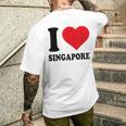 シンガポールへの愛をシンプルに伝える一枚 メンズTシャツ バックプリント 彼への贈り物