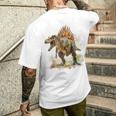 スピノサウルス 恐竜モチーフ イラスト スピノサウルス メンズTシャツ バックプリント 彼への贈り物