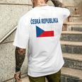 チェコ国旗 チェコ国旗 チェコ国旗 チェコlajka Ceske メンズ レディース メンズTシャツ バックプリント 彼への贈り物