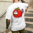 トマトの猫 コスチューム メンズTシャツ バックプリント 彼への贈り物