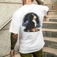 バーニーズマウンテンドッグ かわいいバーニーズマウンテンドッグ メンズTシャツ バックプリント 彼への贈り物