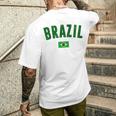 ブラジルシャツ メンズ レディース キッズ ブラジル サッカーファン メンズTシャツ バックプリント 彼への贈り物