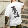 マゼランペンギン メンズTシャツ バックプリント 彼への贈り物