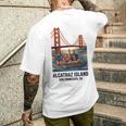 ヴィンテージ アルカトラズ島 サンフランシスコ ゴールデンゲート ベイエリア メンズTシャツ バックプリント 彼への贈り物
