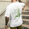 水彩 スズラン キリスト教の祈り メンズTシャツ バックプリント 彼への贈り物