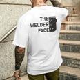溶接機の端面溶接 溶接 メンズTシャツ バックプリント 彼への贈り物