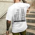 送電鉄塔 -Pylonphilia- メンズTシャツ バックプリント 彼への贈り物