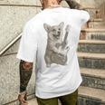 面白いtシャツ コーギー ギター イヌ メンズ 犬好き グッズ かわいい おもしろ 面白い 服 ネタ メンズTシャツ バックプリント 彼への贈り物