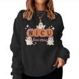 Nicu Boo Crew Nurse Ghost Halloween Spooky Season Women Sweatshirt Nicu Boo Crew Nurse Ghost Halloween Spooky Season Women Sweatshirt