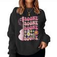 Girl Retro Boone Groovy Flower First Name Personalized 80'S Women Sweatshirt