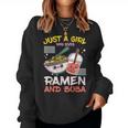 Just A Girl Who Loves Ramen And Boba Bubble Tea Japanese Women Sweatshirt