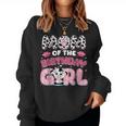 Mom Of The Birthday Girl Farm Cow Family Birthday Decoration Women Sweatshirt