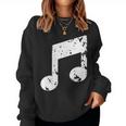 Nota Musical Cuello Sudadera Mujer