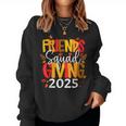 Retro Friendsgiving Squad 2025 Thanksgiving Group Fall Women Sweatshirt