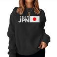 Team Jpn 日本国旗 チームジャパン 日の丸 男性 女性 子供 応援 チーム レディーススウェットシャツ
