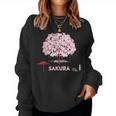 和 桜 シャツ ピンク 桜 花 木 花見 レディーススウェットシャツ