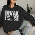 Break Dance ヒップホップ レトロ 風車 ギフト キッズ Bboy Bgirl レディーススウェットシャツ 彼女への贈り物