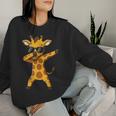Giraffe Boys Animal Print Giraffe Print レディーススウェットシャツ 彼女への贈り物