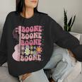 Girl Retro Boone Groovy Flower First Name Personalized 80'S Women Sweatshirt Gifts for Her