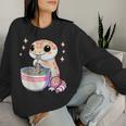 Japanese Ramen Anime Leopard Gecko Reptile Men Women Women Sweatshirt Gifts for Her