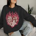 Long Live Hot Moms Retro Mom Humor Quote Women Sweatshirt Gifts for Her