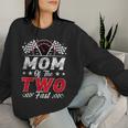 Mom Of The Two Fast 2Nd Birthday Racing Car Family Women Sweatshirt Gifts for Her