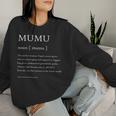 Mumu Definition おばあちゃん母の日パーティー レディーススウェットシャツ 彼女への贈り物