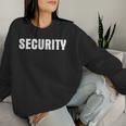 イベントのセキュリティ安全ガードの服装男性女性ecurity 長袖tシャツ レディーススウェットシャツ 彼女への贈り物