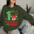 First Christmas As Mom Matching Family 1St Christmas Family Women Sweatshirt Gifts for Her First Christmas As Mom Matching Family 1St Christmas Family Women Sweatshirt Gifts for Her