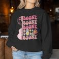 Girl Retro Boone Groovy Flower First Name Personalized 80'S Women Sweatshirt Unique Gifts